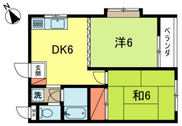 ハイツ浜田山の物件間取画像